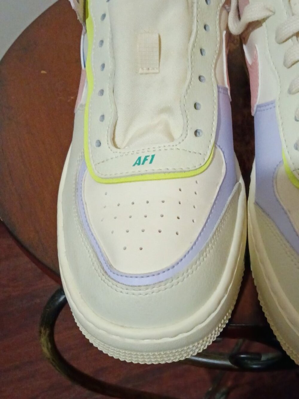 Nike Air Force 1 Shadow Women Size 9.5 US Cashmere Sneakers Shoe CI0919-700 2021 - Picture 7 of 14